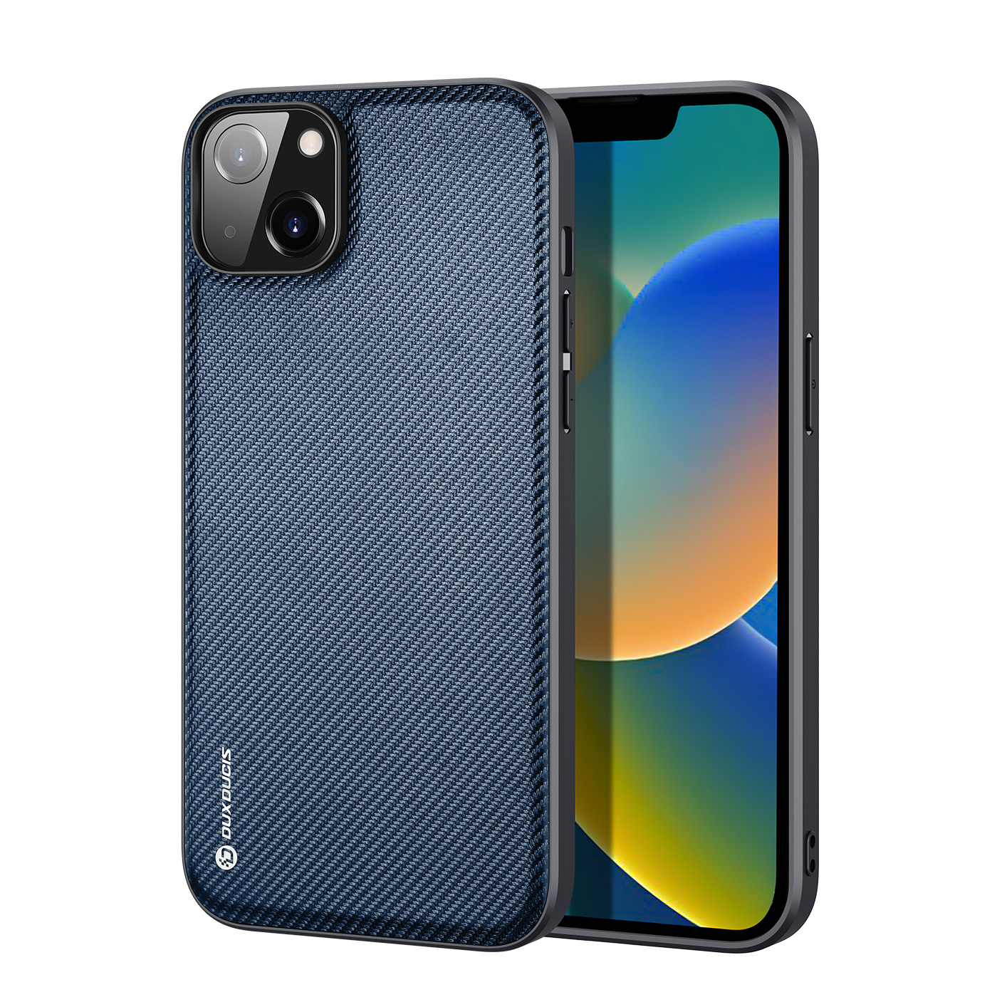Dux Ducis Fino ümbris iPhone 14 Plus sinisest nailonist