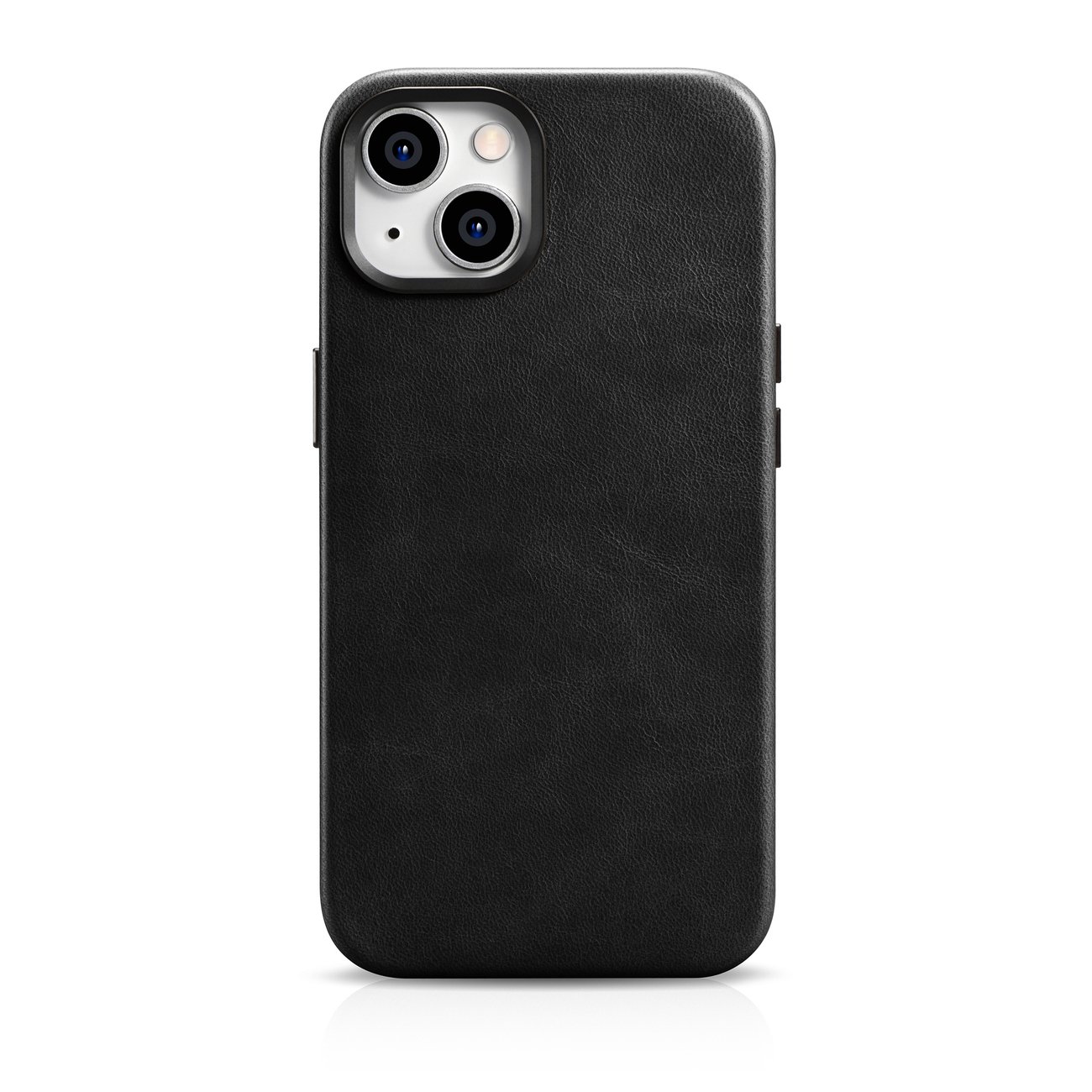 iCarer Oil Wax Premium Leather Case iPhone 14 Plus Magnetic Leather Case MagSafe must (WMI14220703-BK)