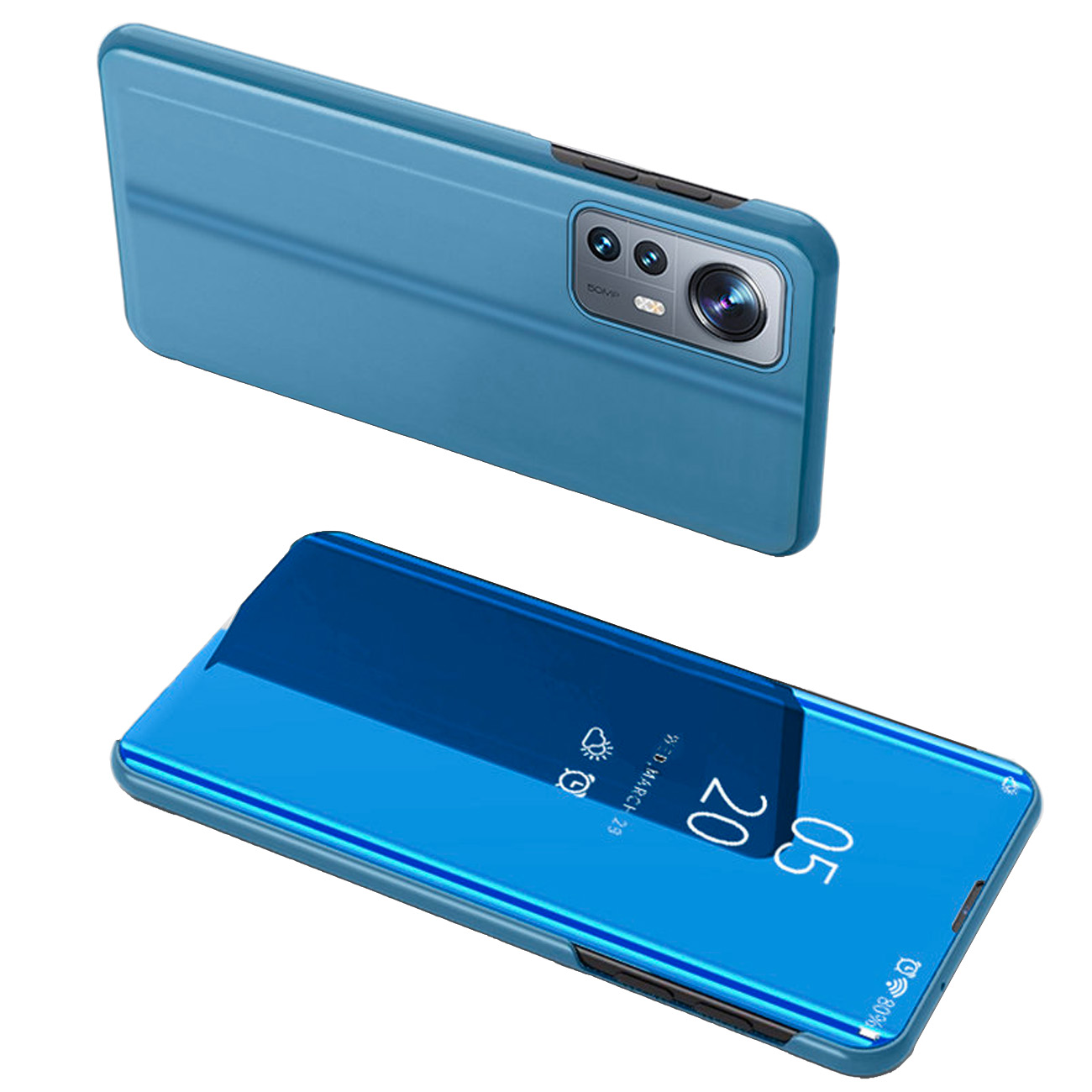 Clear View Case kate Xiaomi 12 Lite sinisele flip-kattele