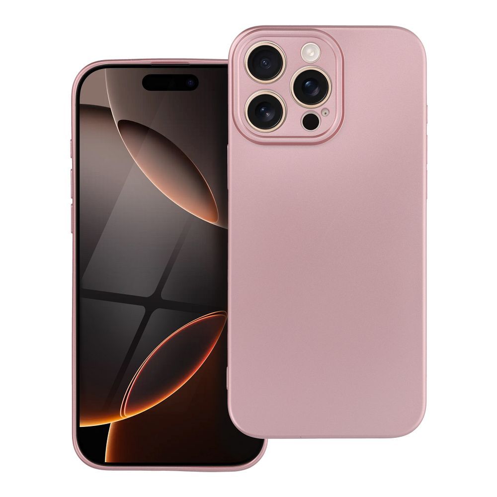 METALLIC Ümbris jaoks IPHONE 16 Pro Max roosa