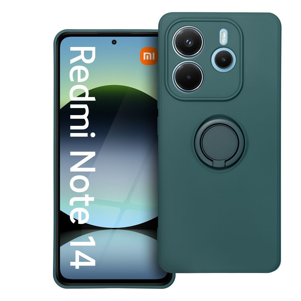 SILICONE RING ümbris jaoks XIAOMI Redmi Note 14 5G roheline