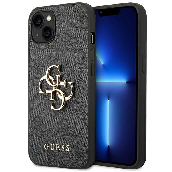Guess 4G suur metallist logo iPhone 14 ümbris - Hall