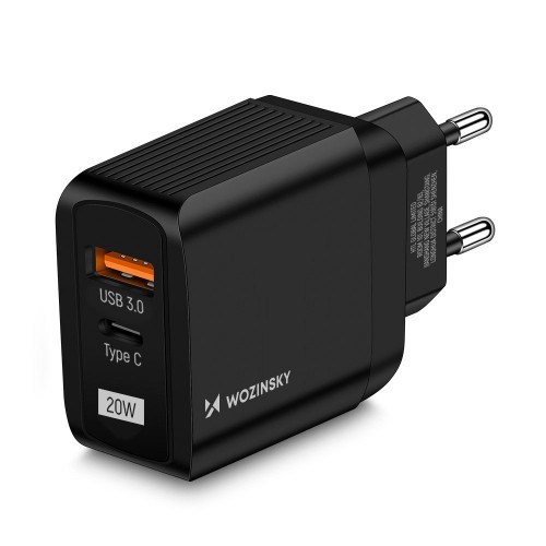Laadija Wozinsky GaN must 20W (USB / USB-C)