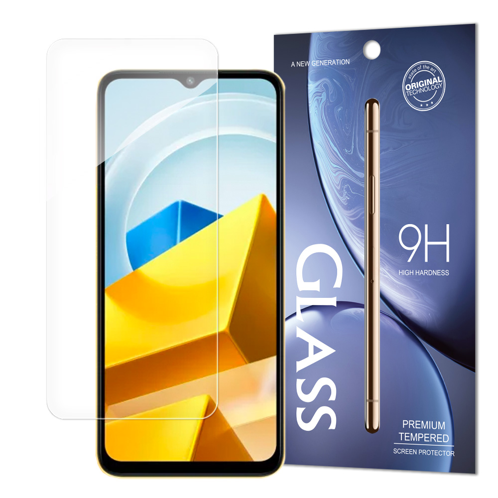 Karastatud klaas Xiaomi Poco M5 karastatud klaas 9H kõvadus (pakend - ümbrik)