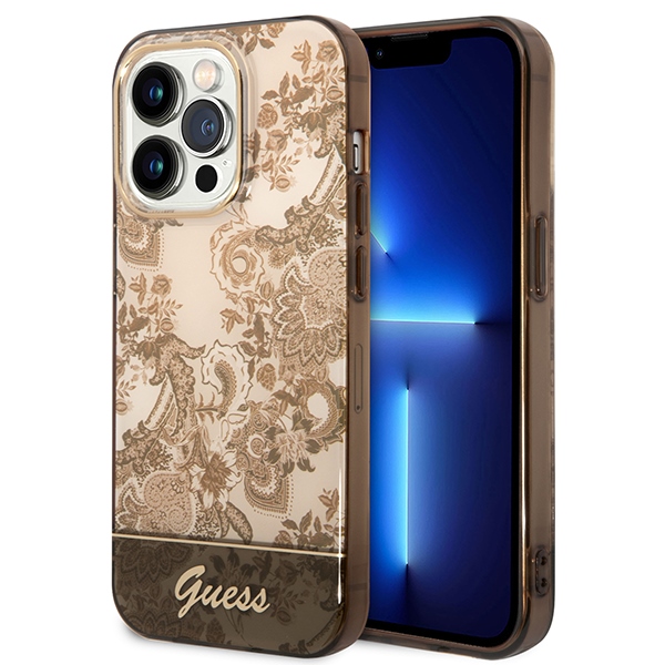 Guess GUHCP14LHGPLHC iPhone 14 Pro 6.1" ooker kõvaümbris Porcelain kollektsioon