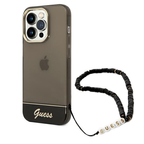 Guess GUHCP14XHGCOHK iPhone 14 Pro Max 6,7 "must / must hardcase Translucent Pearl Strap