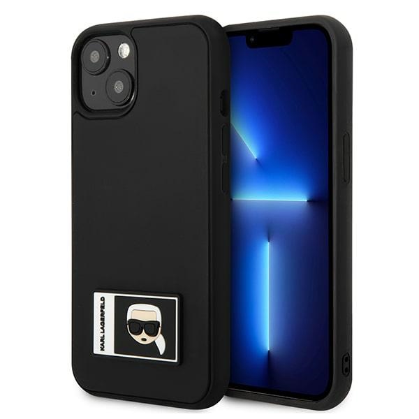 Karl Lagerfeld KLHCP13S3DKPK iPhone 13 mini 5,4 "must / must hardcase Ikonik Patch
