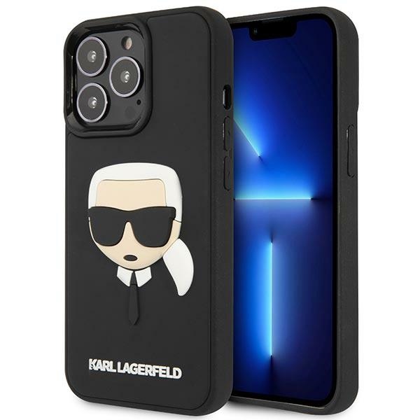 Karl Lagerfeld KLHCP14LKH3DBK iPhone 14 Pro 6.1 "must / must hardcase 3D Rubber Karl`s Head