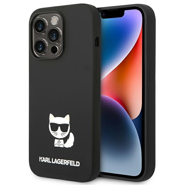 Karl Lagerfeld KLHCP14LSLCTBK iPhone 14 Pro 6.1 "hardcase must / must Silicone Choupette Body