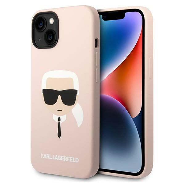 Karl Lagerfeld KLHCP14MSLKHLP iPhone 14 Plus 6.7 "hardcase roosa / roosa Silicone Karl's Head
