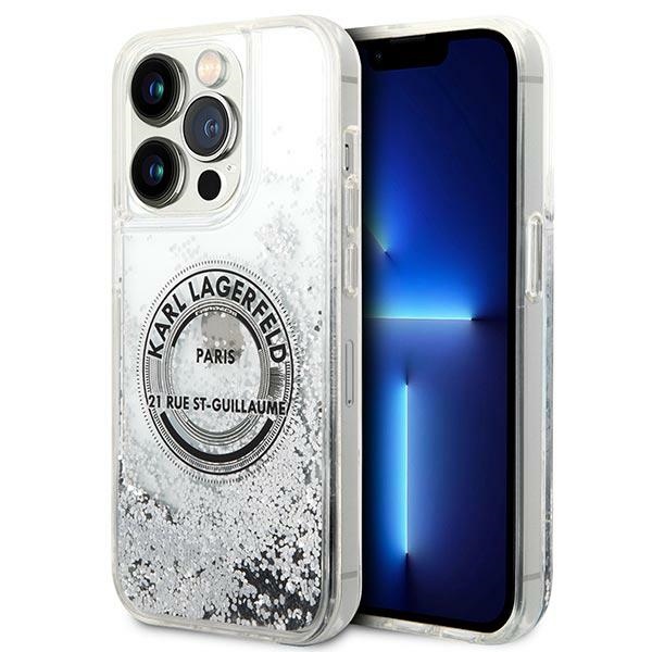 Karl Lagerfeld KLHCP14XLCRSGRS iPhone 14 Pro Max 6.7 "hõbedane / hõbedane hardcase Liquid Glitter RSG