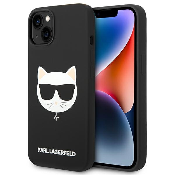 Karl Lagerfeld KLHMP14MSLCHBK iPhone 14 Plus 6.7 "hardcase must / must Silicone Choupette Head Magsafe