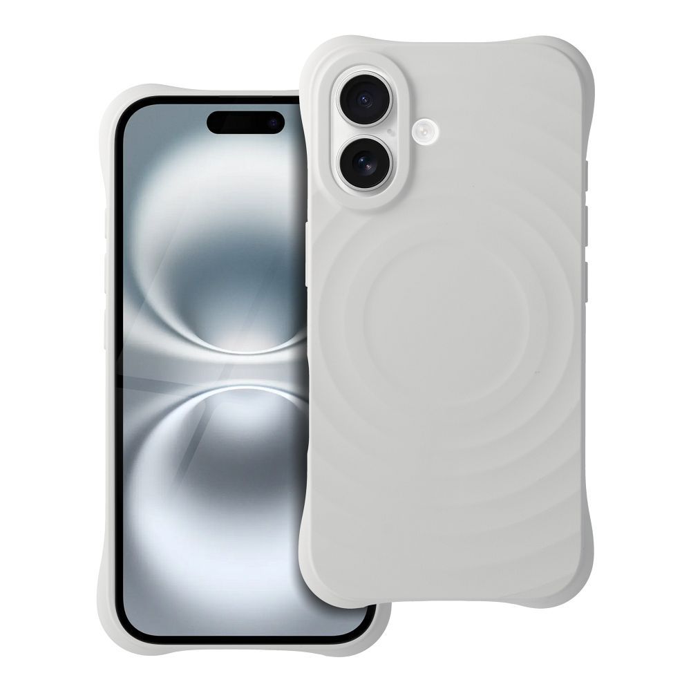 Silicone Zephyr Mag Cover ümbris iPhone 16-le, ühildub MagSafe'iga, valge