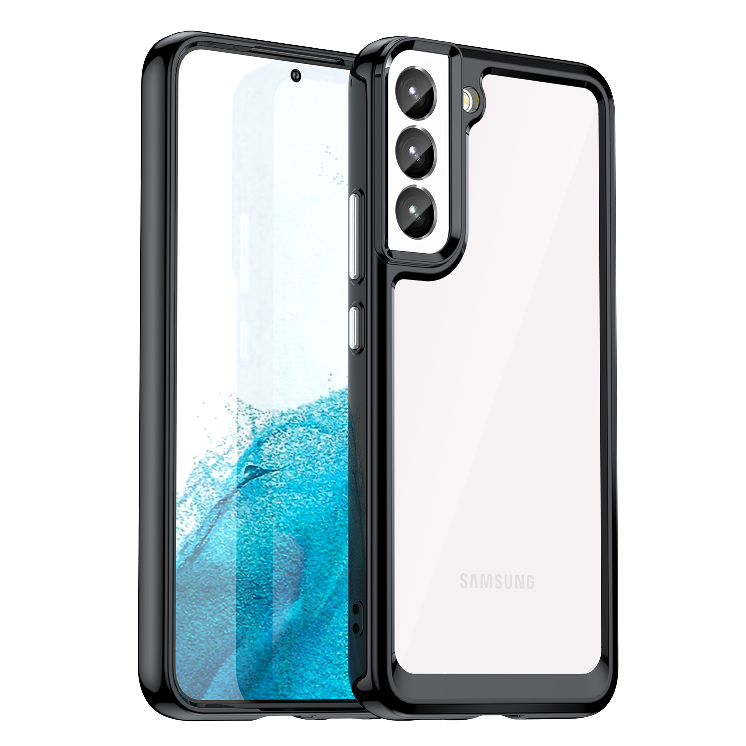 Outer Space Ümbris jaoks Samsung Galaxy S23+ cover with a flexible frame must