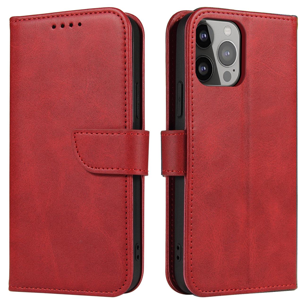 Magnet Ümbris ümbris jaoks Samsung Galaxy S23+ flip cover wallet stand punane