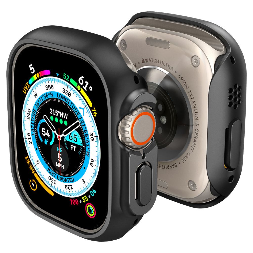 Spigen Thin Fit чехол для Apple Watch Ultra (49mm) - чёрный