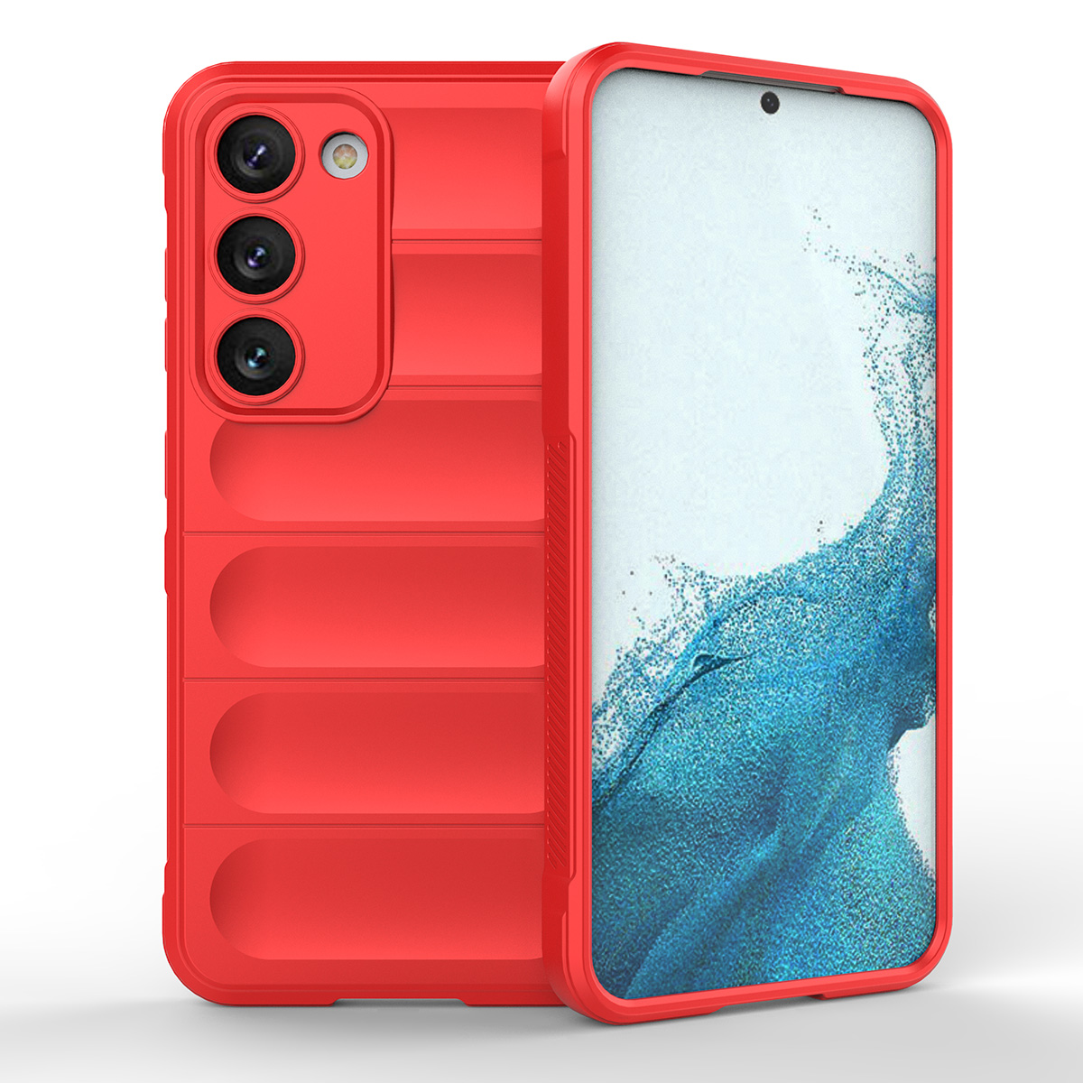 Magic Shield Ümbris jaoks Samsung Galaxy S23+ flexible armored cover punane