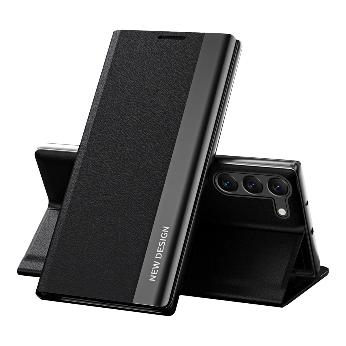 Sleep Ümbris Pro ümbris jaoks Samsung Galaxy S23+ with flip stand must