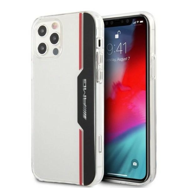 AMG Electroplate Vertical ümbris jaoks iPhone 12 / iPhone 12 Pro - läbipaistev