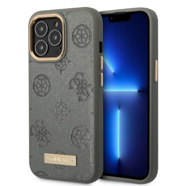 Guess GUHMP13XSAPSTG iPhone 13 Pro Max 6.7" hall/hall hardcase Peony Logo Plate MagSafe