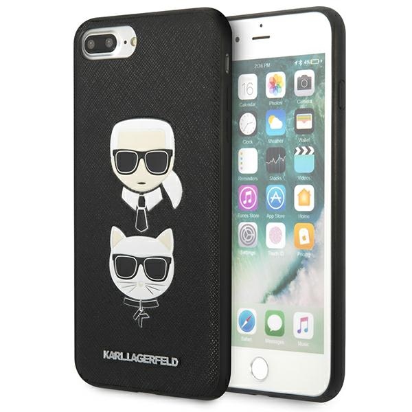 Karl Lagerfeld Saffiano Karl&Choupette Head ümbris jaoks iPhone 7 Plus / iPhone 8 Plus - must