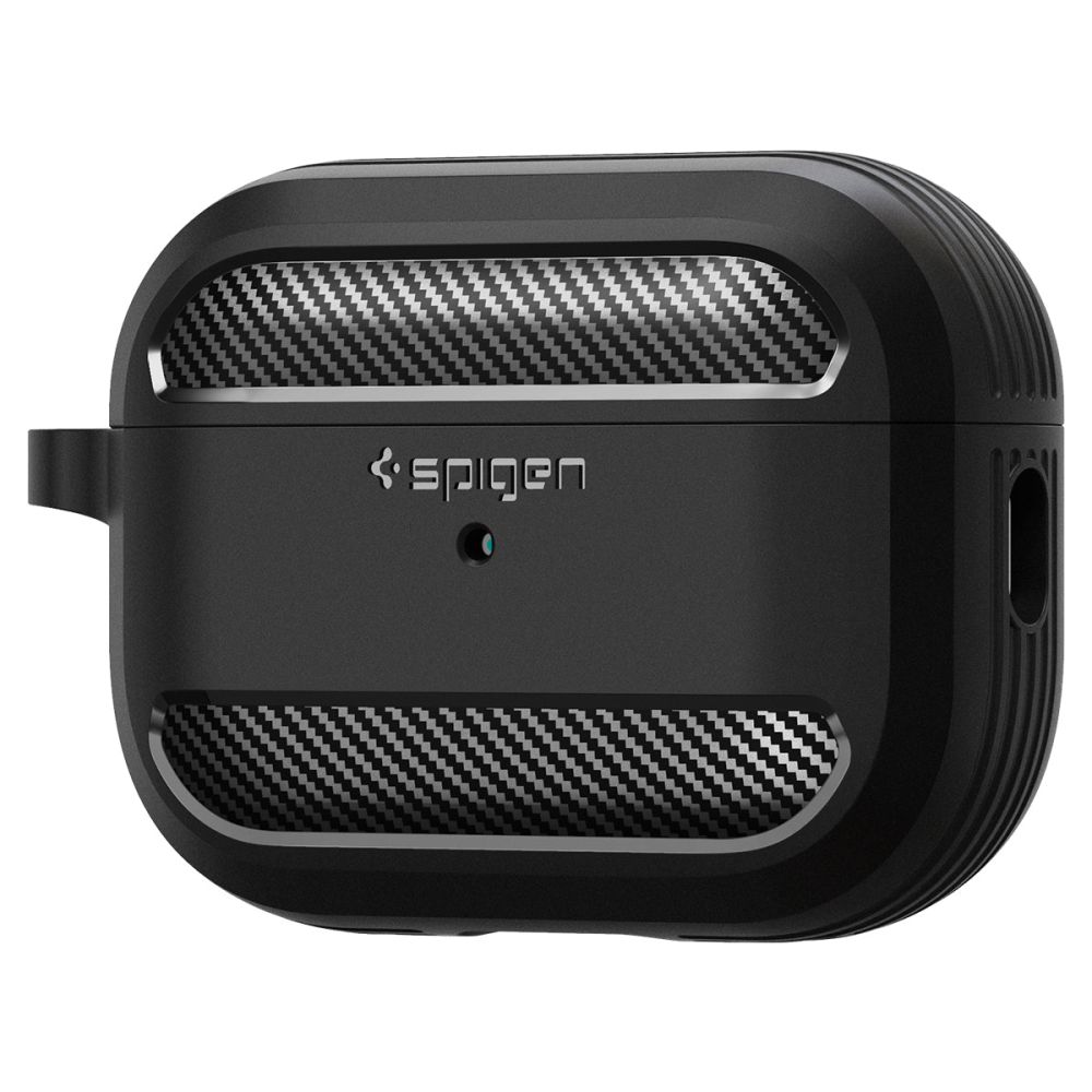 Spigen Rugged Armor Ümbris jaoks Apple AirPods Pro 1 / 2 - Matte must