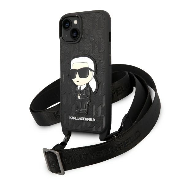 Karl Lagerfeld KLHCP14SSTKMK iPhone 14 6.1" must/must hardcase Monogram Ikonik Patch