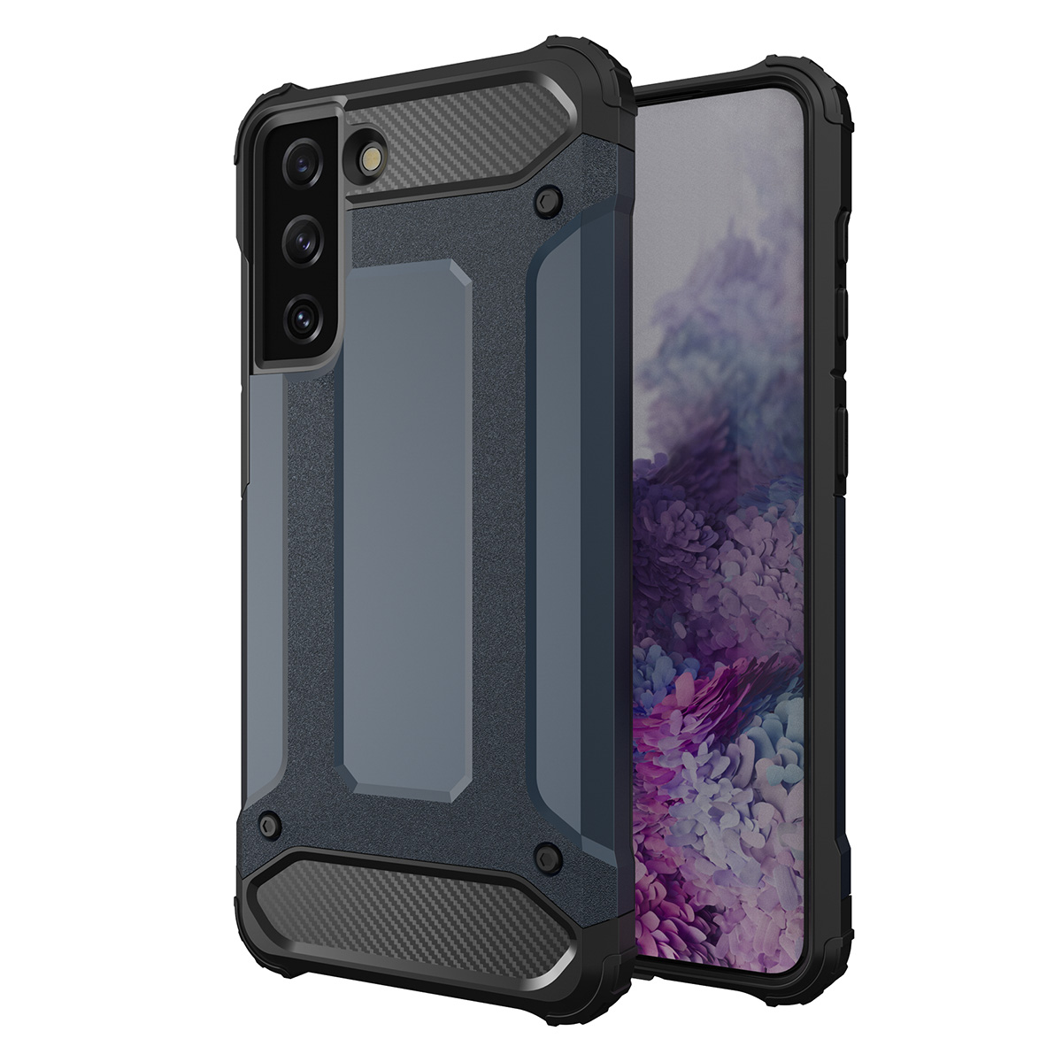 Чехол Hybrid Armor для Samsung Galaxy S23+ бронированный гибридный синий
