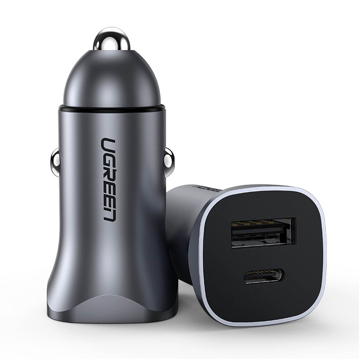 Car laadija Ugreen CD130 USB-C/USB-A 30W hall