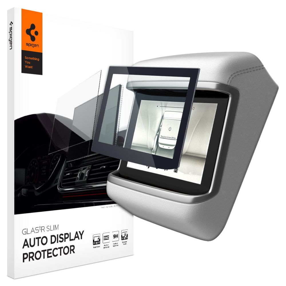 Spigen Glas.tR Slim Karastatud klaas jaoks Tesla Model X 2022 / Model S 2021 - must