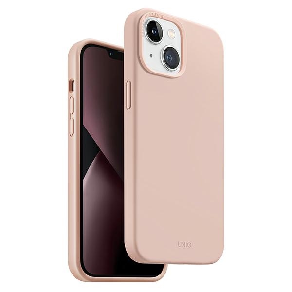 Uniq Lino Hue Magclick Charging ümbris jaoks iPhone 14 Plus - roosa