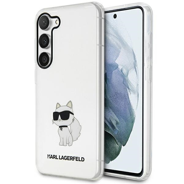 Karl Lagerfeld KLHCS23MHNCHTCT S23+ S916 прозрачный жёсткий чехол Ikonik Choupette