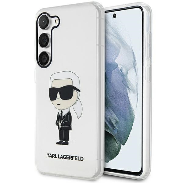 Karl Lagerfeld KLHCS23MHNIKTCT S23+ S916 прозрачный жёсткий чехол Ikonik Karl Lagerfeld