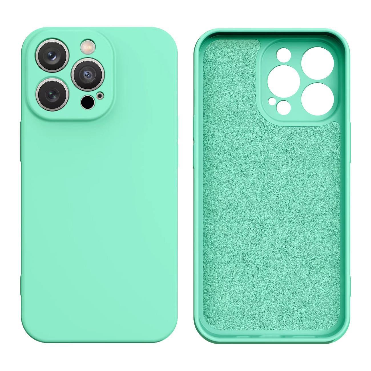Silicone ümbris jaoks Samsung Galaxy A14 5G / Galaxy A14 silicone cover mint roheline