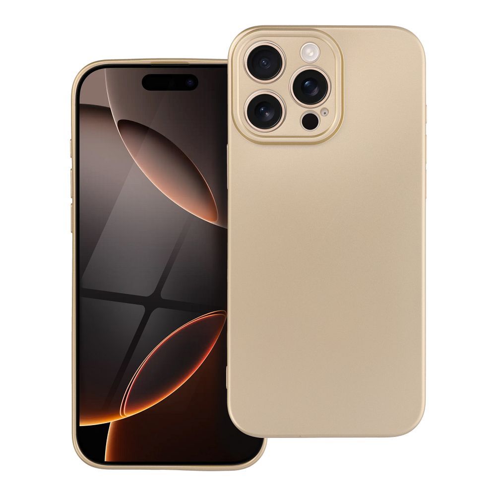 METALLIC Ümbris jaoks IPHONE 16 Pro Max kuldne