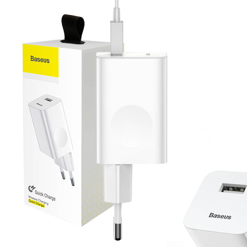 Baseus Charging Quick Charger USB 3.0 - Valge