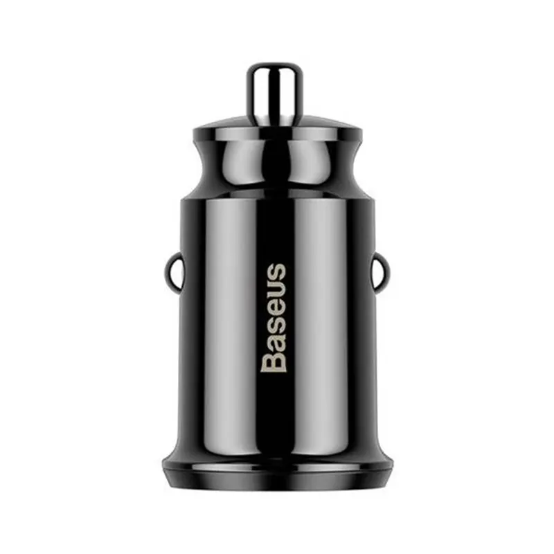 Baseus Grain autolaadija 2x USB 5V 3,1A, must