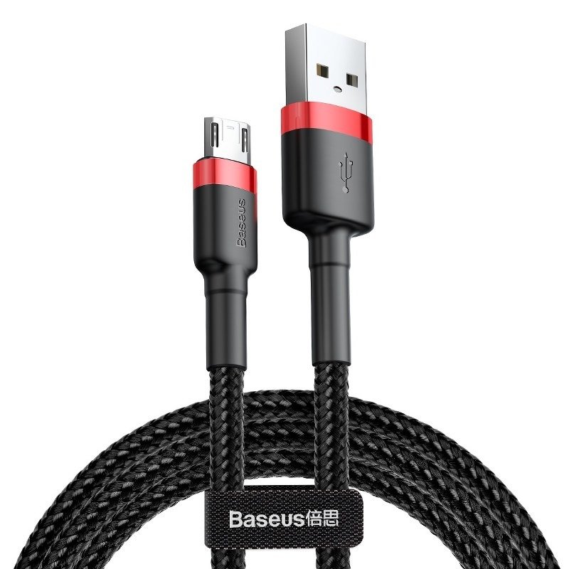 Baseus Cafule Micro USB cable 1.5A 2m (Punane+Must)