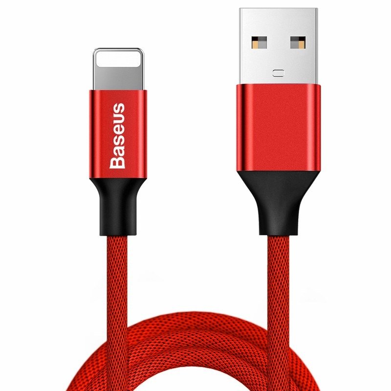 Baseus Yiven Lightning Cable 180 cm 2A (punane)