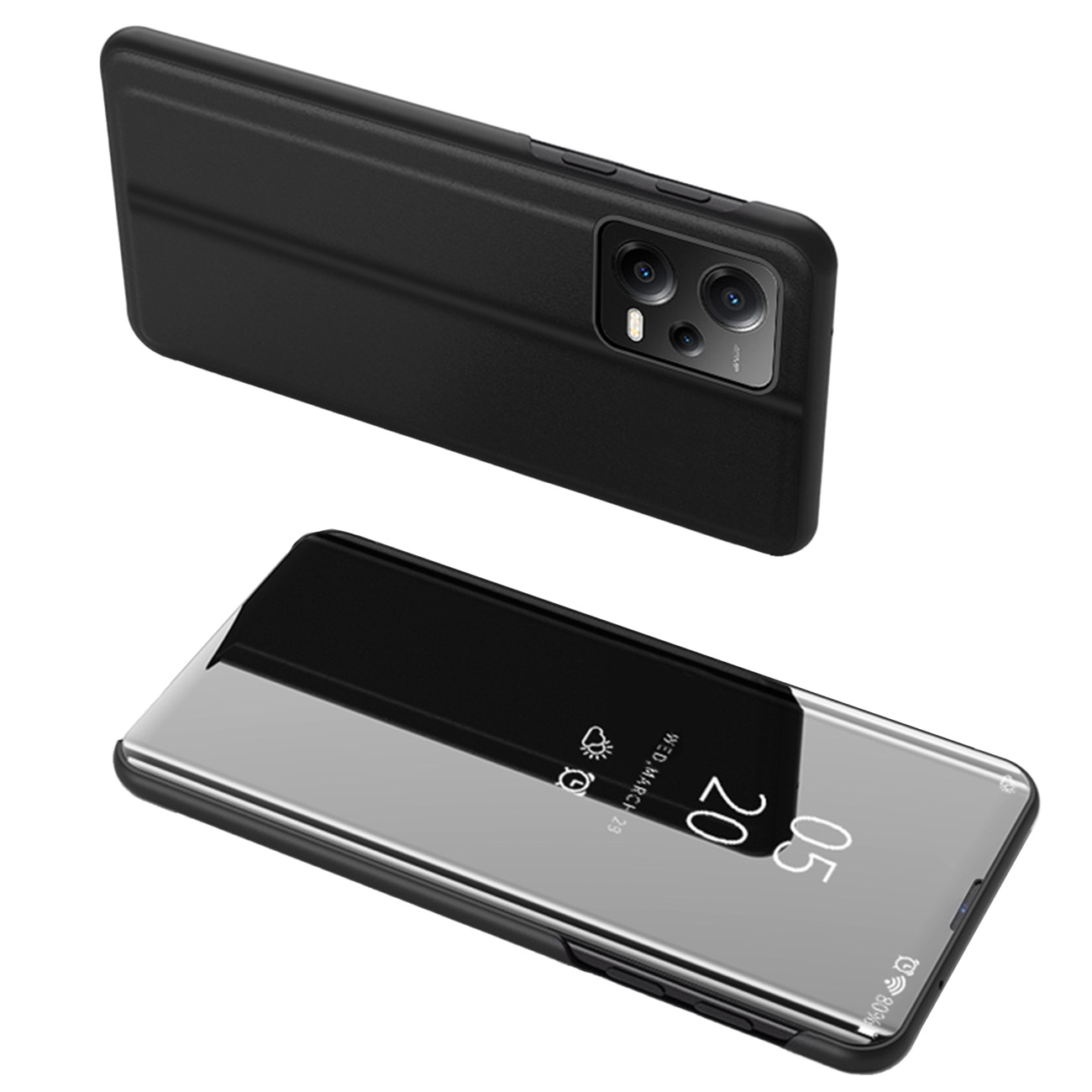 Clear View Ümbris cover jaoks Xiaomi Redmi Note 12 Pro+ with a flip cover must