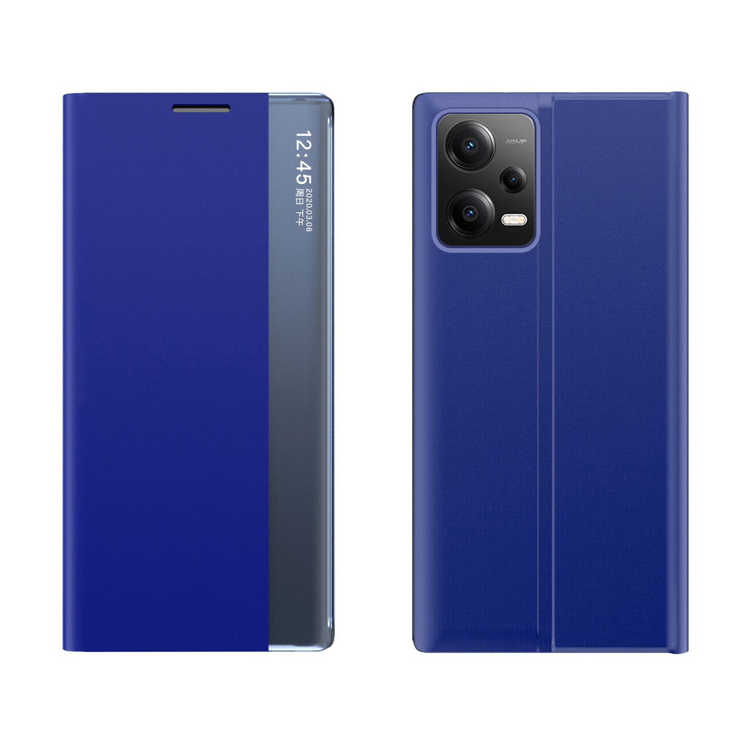 New Sleep Case чехол для Xiaomi Redmi Note 12 5G / Poco X5 5G чехол с откидной подставкой синий