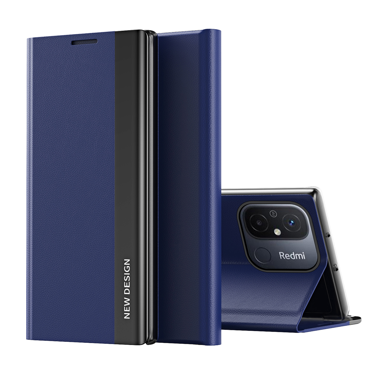 Sleep Ümbris Pro ümbris jaoks Xiaomi Redmi Note 12 Pro+ with flip stand sinine