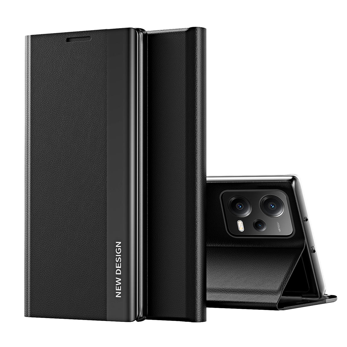Sleep Ümbris Pro ümbris jaoks Xiaomi Redmi Note 12 5G / Poco X5 5G with flip stand must
