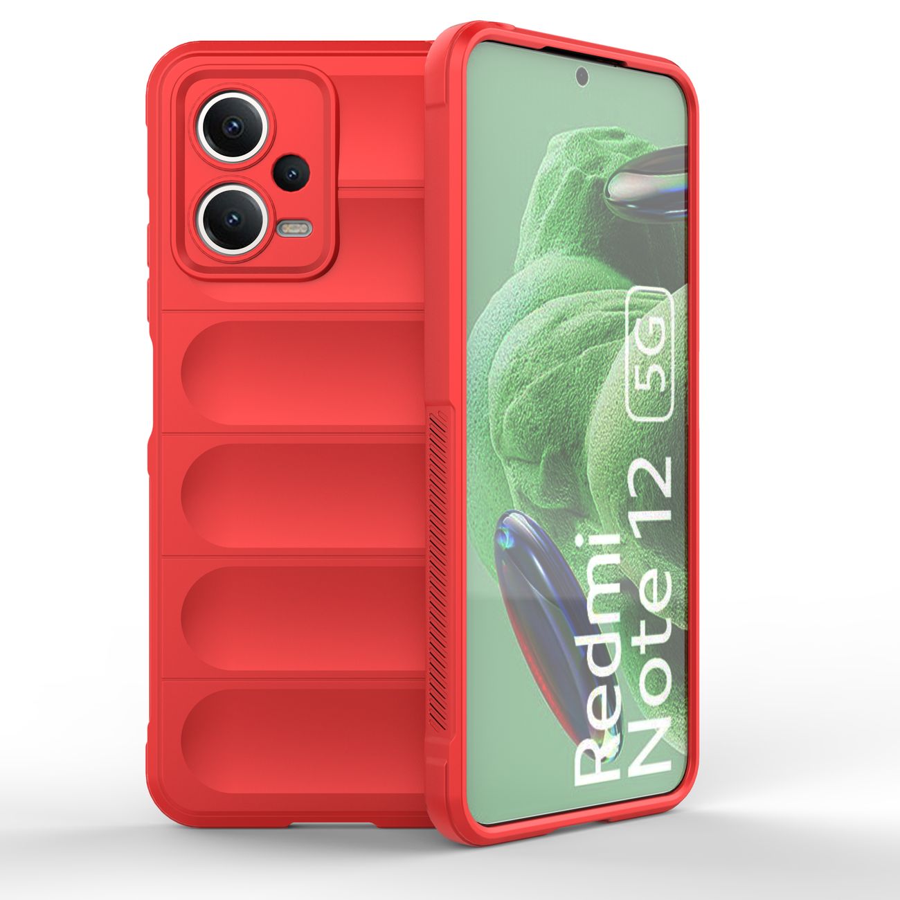 Magic Shield Ümbris jaoks Xiaomi Redmi Note 12 5G / Poco X5 5G Flexible Armor Cover punane