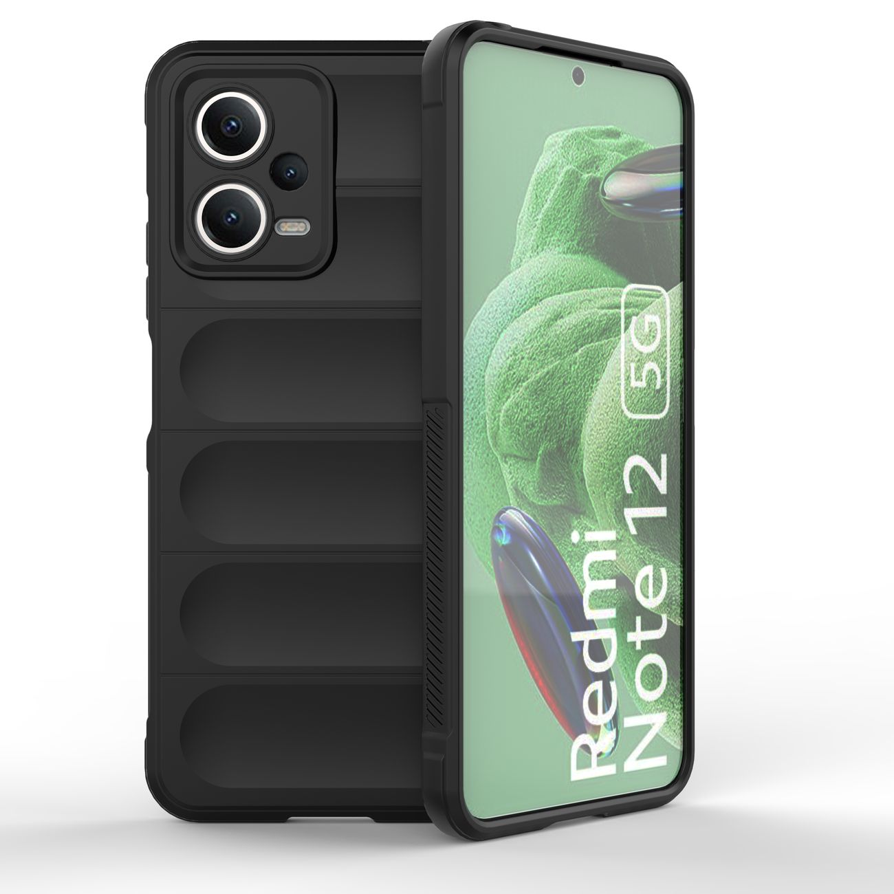 Magic Shield Case для Xiaomi Redmi Note 12 5G / Poco X5 5G гибкая броневая крышка чёрный