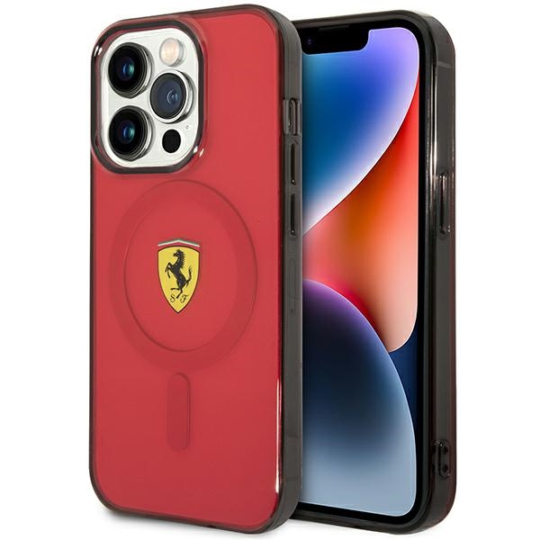 Ferrari FEHMP14LUKR iPhone 14 Pro 6.1" punane/punane hardcase Translucent Magsafe