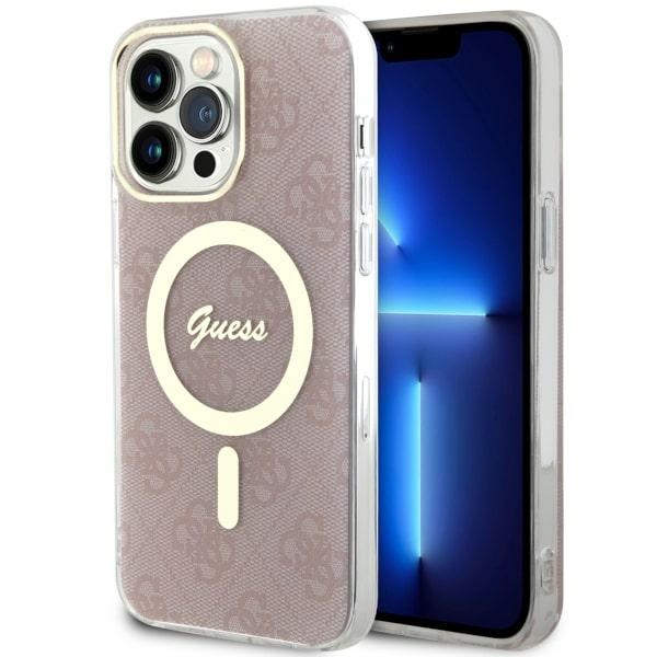 Guess 4G MagSafe ümbris jaoks iPhone 14 Pro Max - roosa