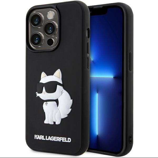Karl Lagerfeld KLHCP14L3DRKHNK iPhone 14 Pro 6.1" must/must hardcase Rubber Choupette 3D