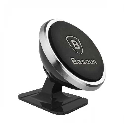 Autohoidik Baseus Overseas Edition hõbedane (magnetiline / kleepuv alus)
