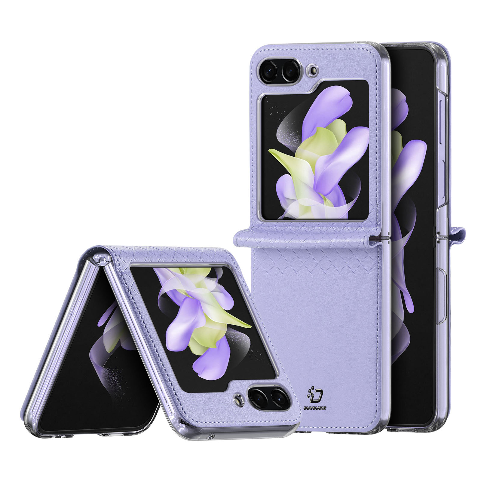 Dux Ducis Bril leather ümbris jaoks Samsung Galaxy Z Flip 5 5G - lilla